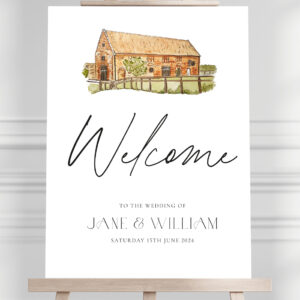 Wedding day signage
