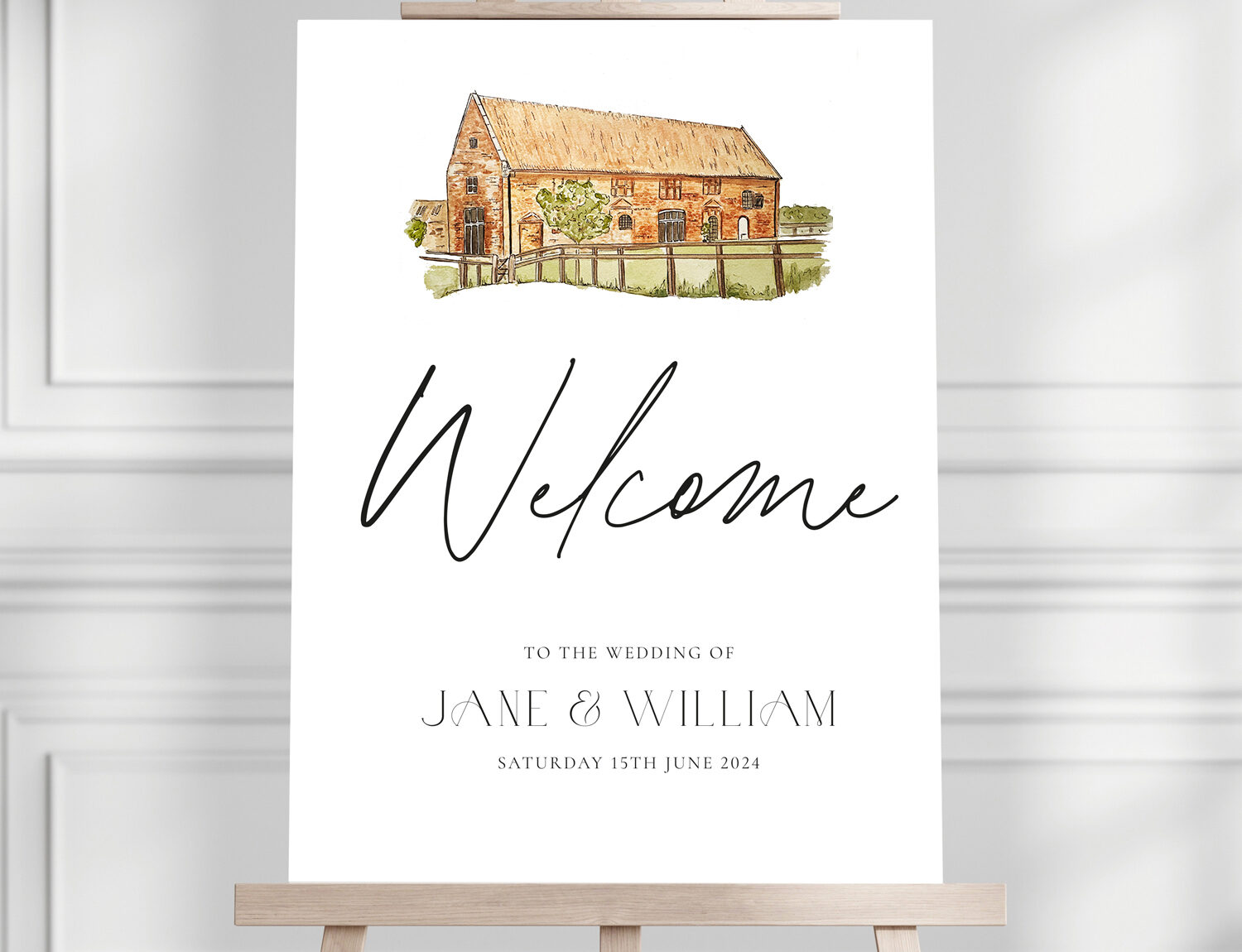 Wedding day signage